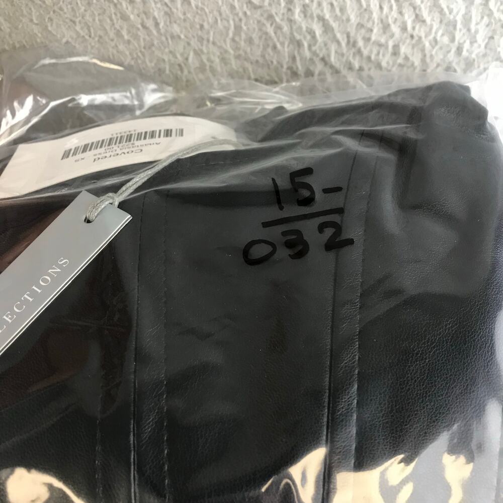 New $221 Tart Anastasia Vegan Leather Dress black size XS‎ - Picture 12 of 12
